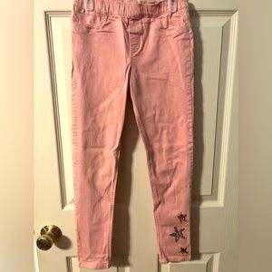 Carter’s Kid pink pants with stars patches on leg